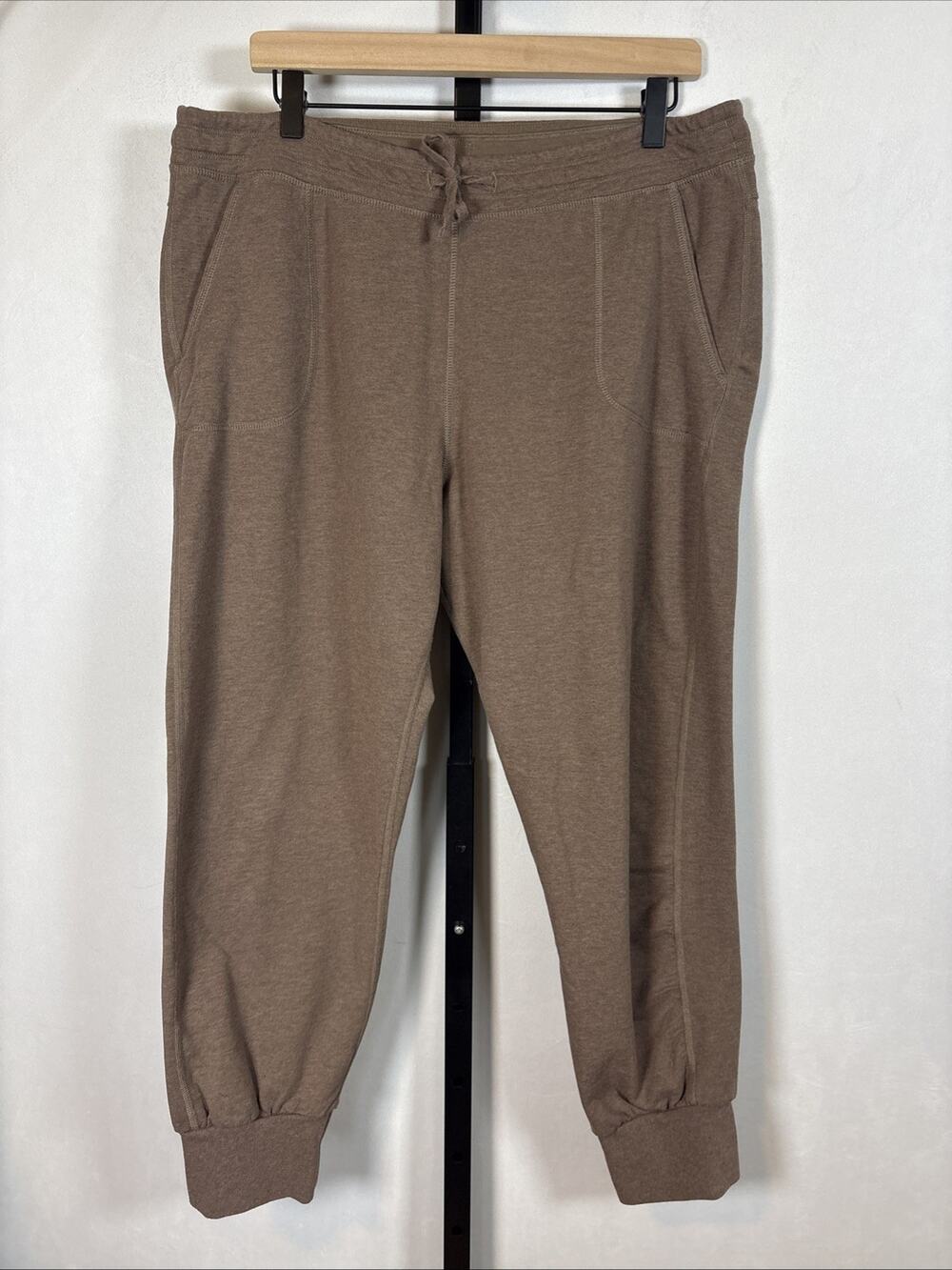 Patagonia Ahnya Pants Womens Large Brown Cotton Joggers Crunchy Mom Gorpcore